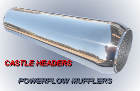 Hot Dog Muffler 15in Length 2in Dia. Polished Stainless Stee...